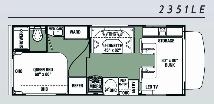 Forest River Forester LE 2351LE floor plan