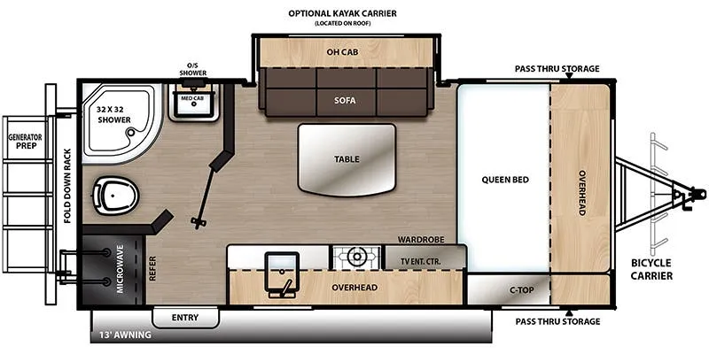 Coachmen Catalina Expedition 192FQS floor plan