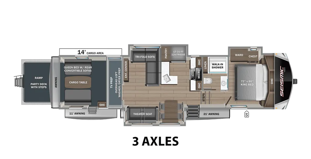 2027 Jayco Seismic 395 floor plan