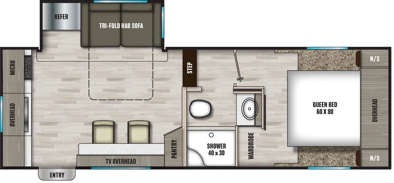 Shasta Phoenix 235RK floor plan