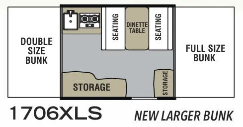 Forest River Viking LS 1706XLS floor plan