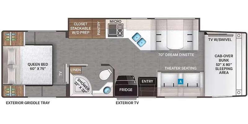 2024 Thor Motor Coach Omni LV35 floor plan