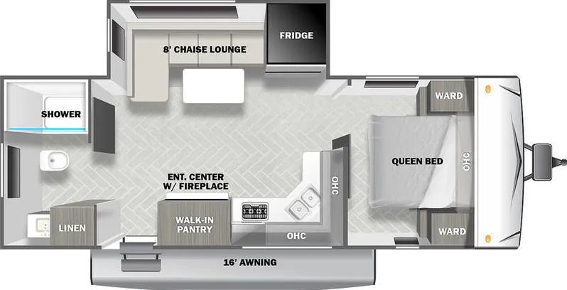 Forest River EVO Elite 2230RB floor plan