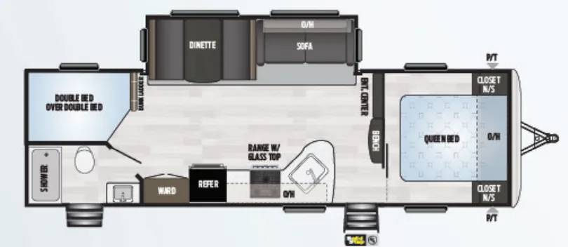 Keystone Springdale 282BHWE floor plan