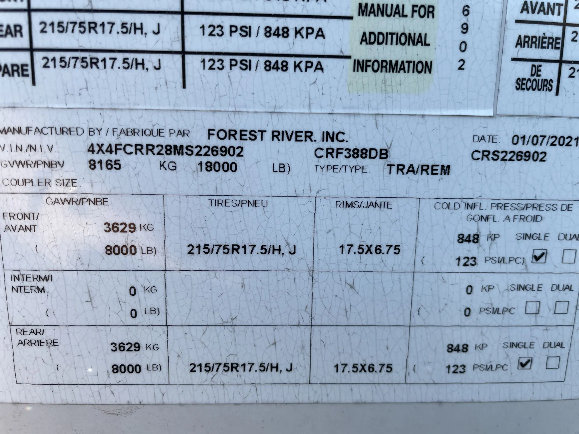 2021 Forest River Cedar Creek 388DB — solar