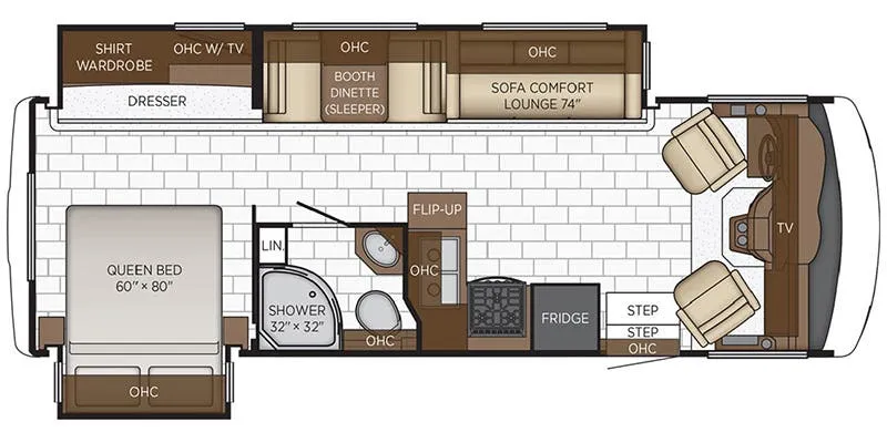 Newmar Bay Star Sport 2720 floor plan