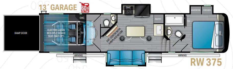 Heartland Road Warrior 375 floor plan