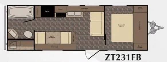 CrossRoads Z-1 1 ZT231FB floor plan