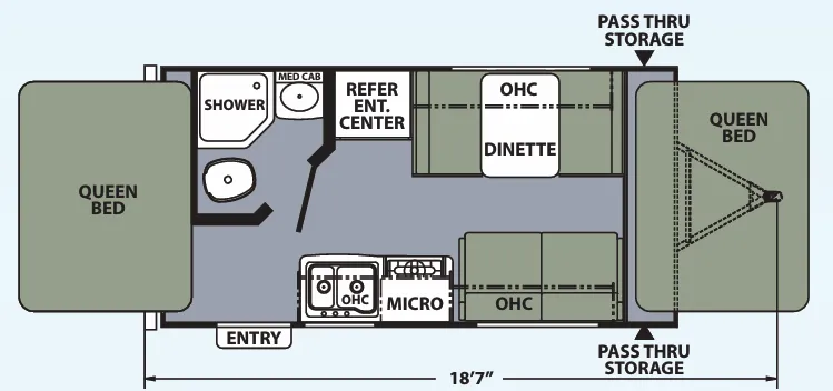 Coachmen Apex Nano 15X floor plan