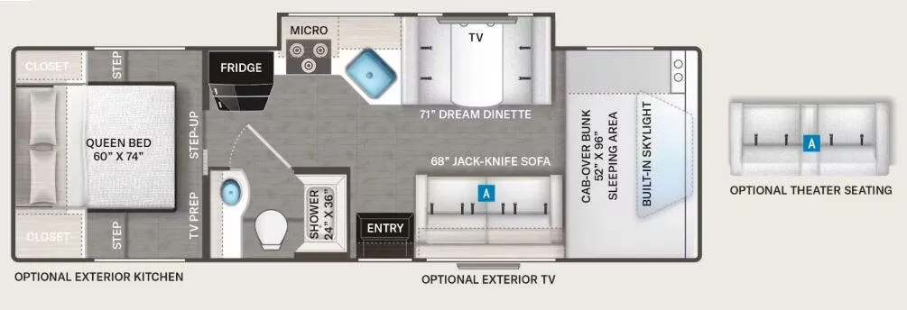 2026 Thor Motor Coach Quantum LC28 - Floor plan