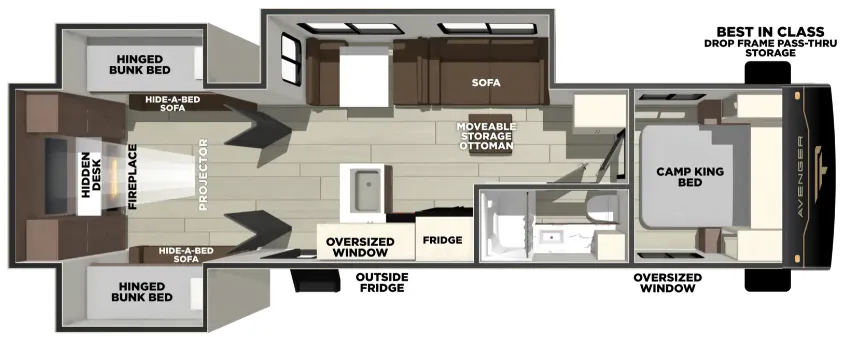 Forest River Avenger 30PO floor plan