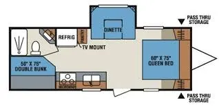 2015 KZ SPORTSMAN 242BHSS floor plan
