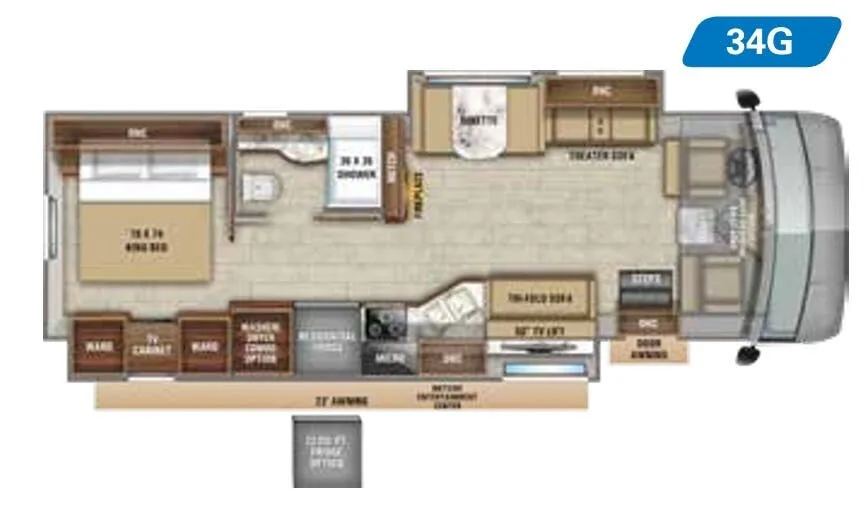 Jayco Precept 34G floor plan