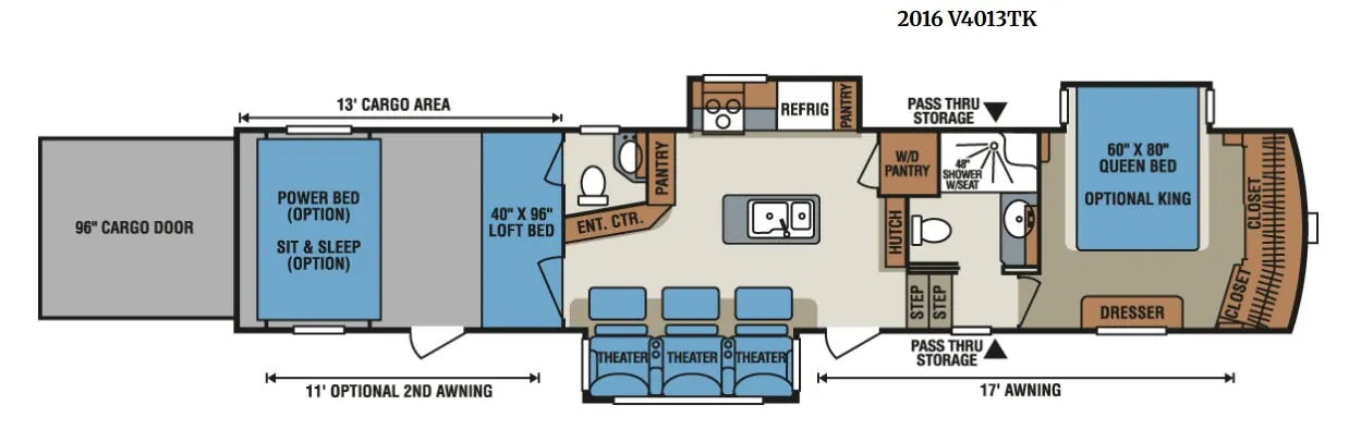 K-Z Venom V4013TK floor plan