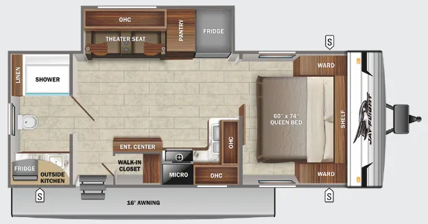 Jayco Jay Flight SLX 8 240RBSW floor plan