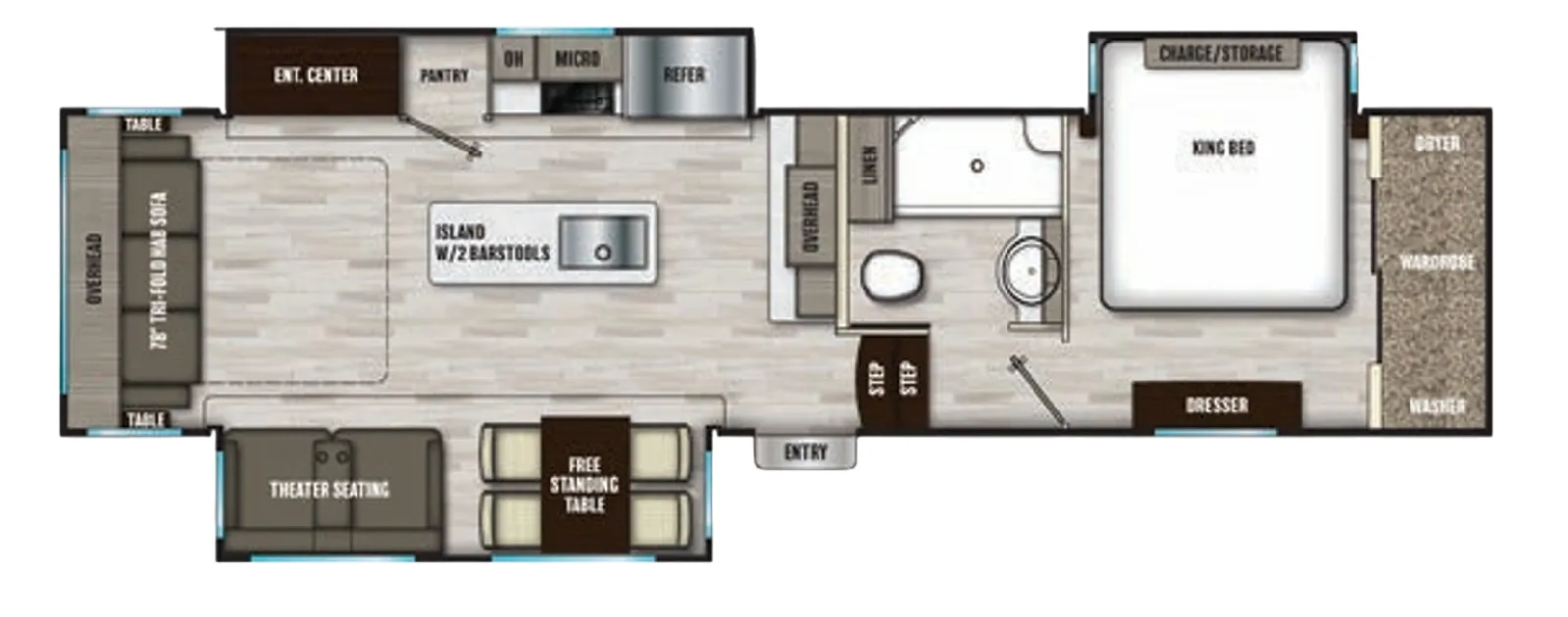 Coachmen Chaparral 336TSIK floor plan