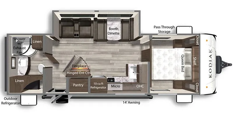 Dutchmen Kodiak SE 26SRB floor plan