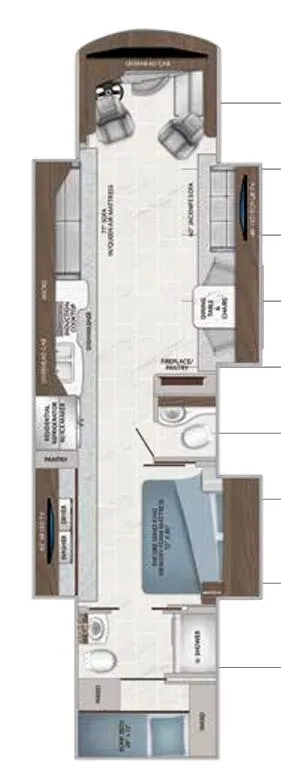 American Coach American Dream 42B floor plan