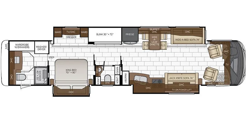 Newmar Mountain Aire 4535 floor plan