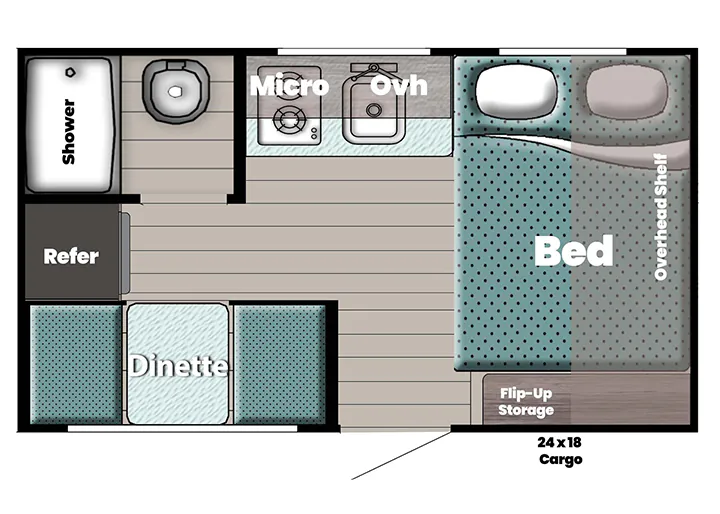 Gulf Stream Ameri-Lite Super Lite 134RD floor plan