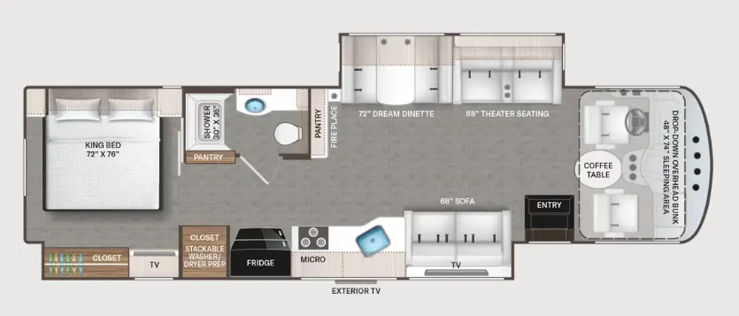 Thor Motor Coach Luminate AA35 floor plan