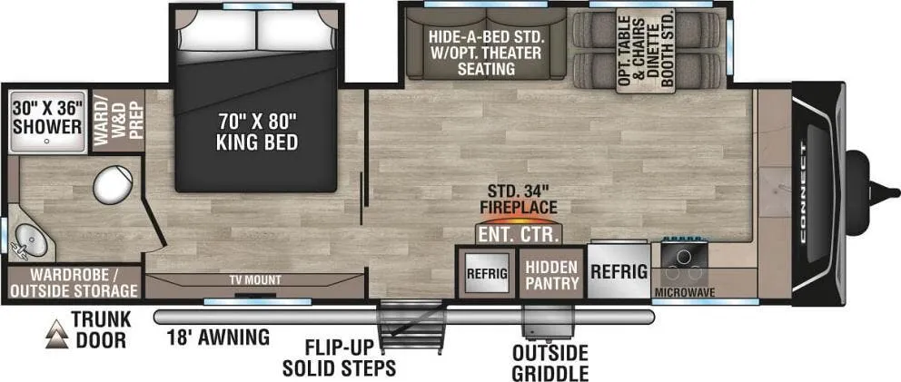 K-Z Connect C282FKK floor plan
