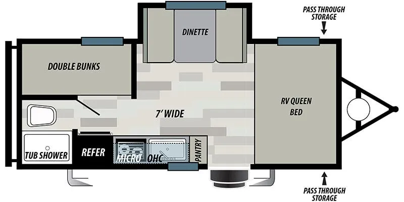 Forest River Salem Select 207BH floor plan
