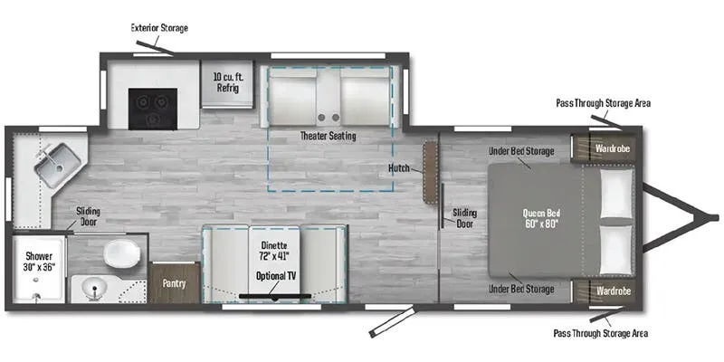 2025 Winnebago Access 25ML - Floor plan