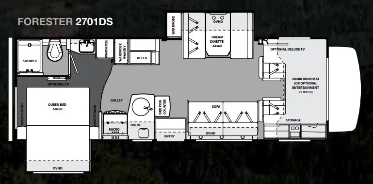 Forest River Forester 2701 DS floor plan