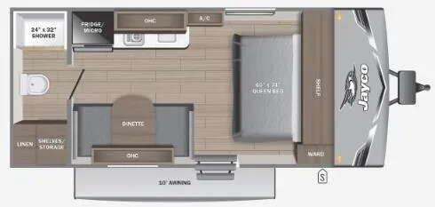 2025 Jayco Jay Flight SLX 170FQW floor plan
