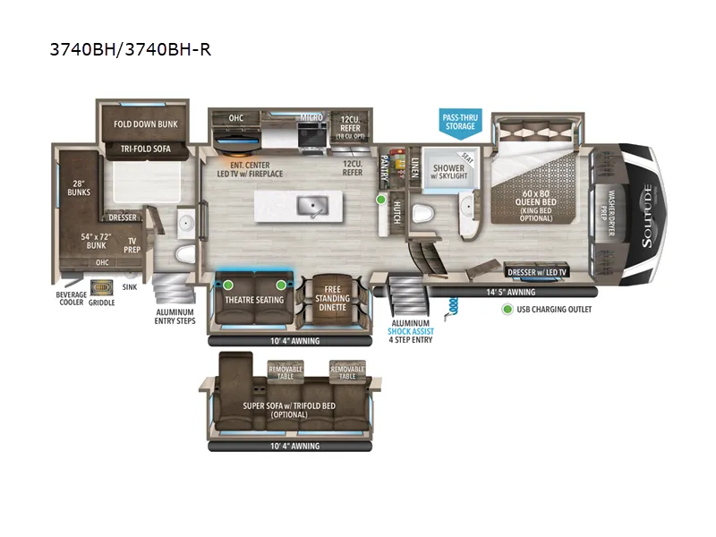 2023 Grand Design Solitude 3740BH - Photo 3
