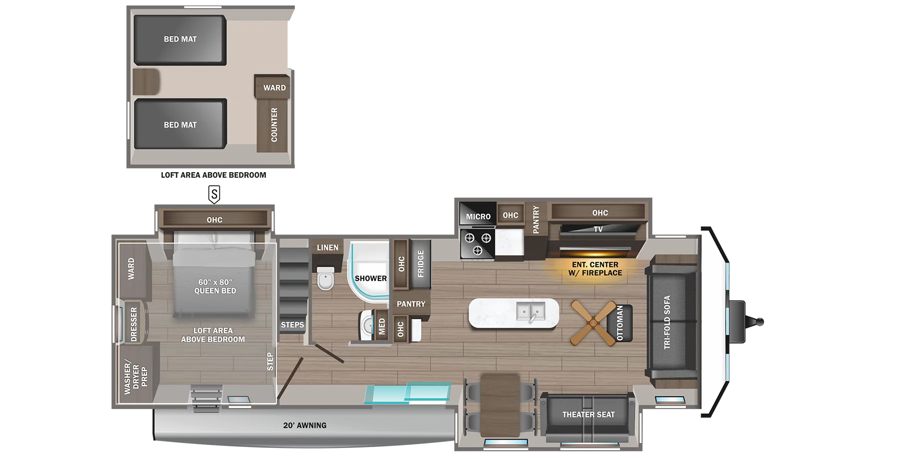 2024 Jayco Jay Flight 40LOFT - Floor plan