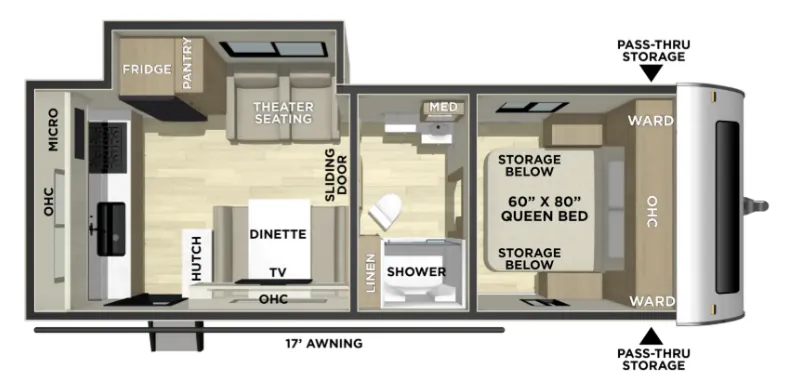 Coachmen Freedom Express Ultra Lite 245RKS floor plan