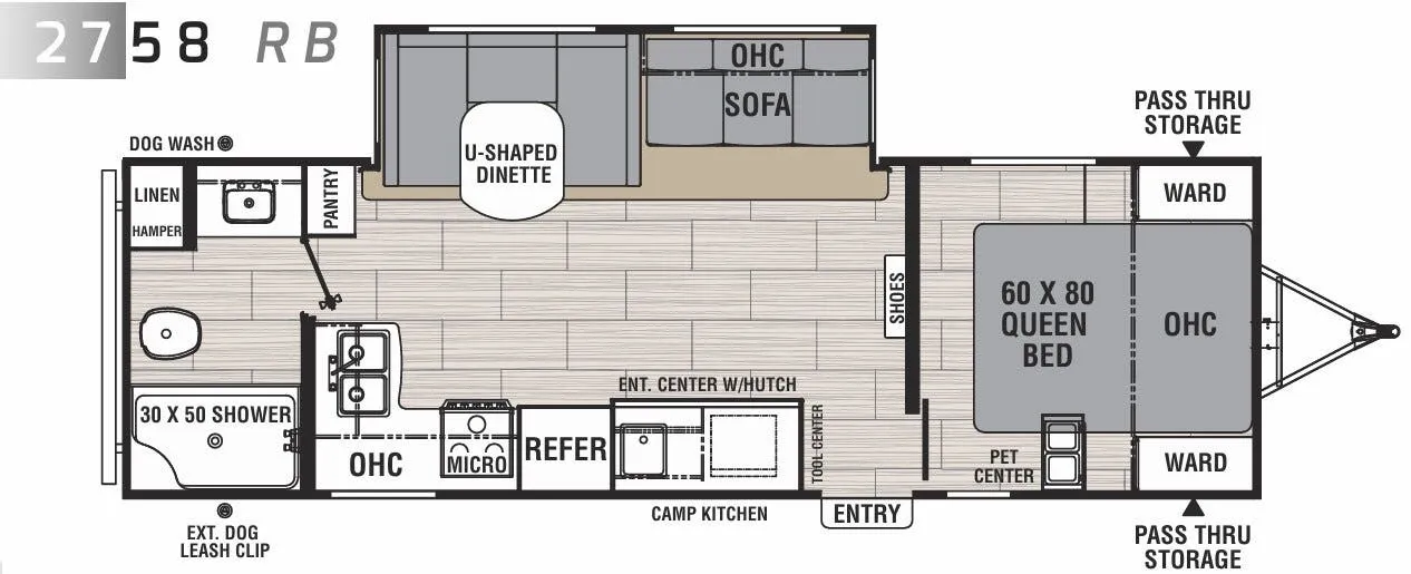 Coachmen Northern Spirit 2758 RB floor plan