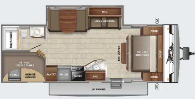 Jayco Jay Flight SLX 8 267BHS floor plan