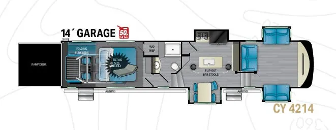 Heartland Cyclone 4214 floor plan