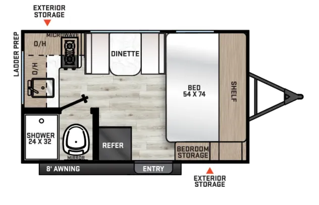 2026 Coachmen Catalina Summit Series 7 134RKX - Floor plan