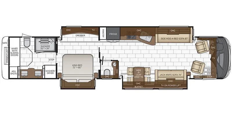 Newmar Mountain Aire 4533 floor plan