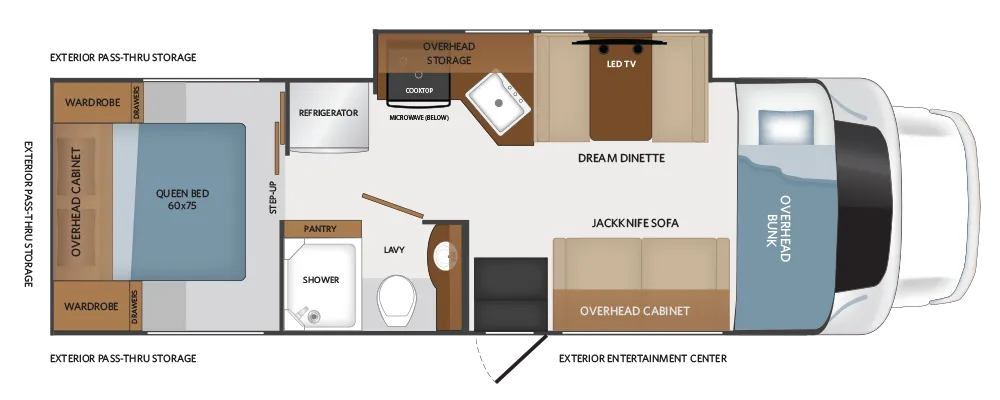 2025 Fleetwood Altitude 29F - Floor plan