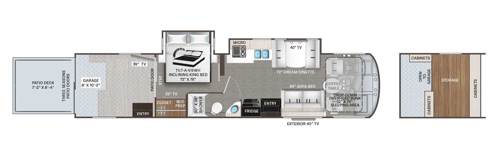 Thor Motor Coach Outlaw Class A 38KB floor plan