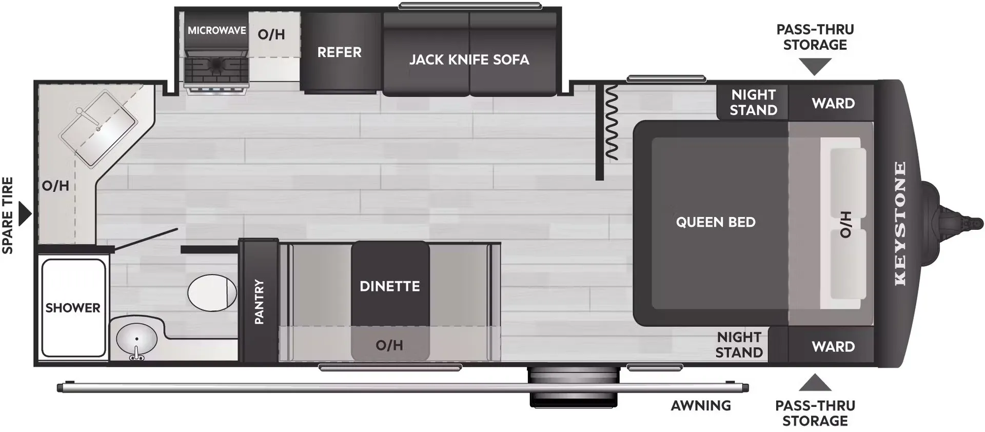 2026 Keystone Bullet Classic 2240RKWE - Floor plan