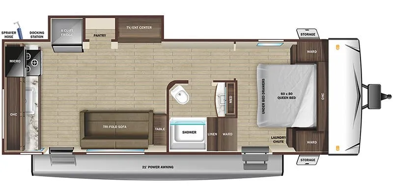 2023 Highland Ridge RV Mesa Ridge S-Lite 232MD - Floor plan