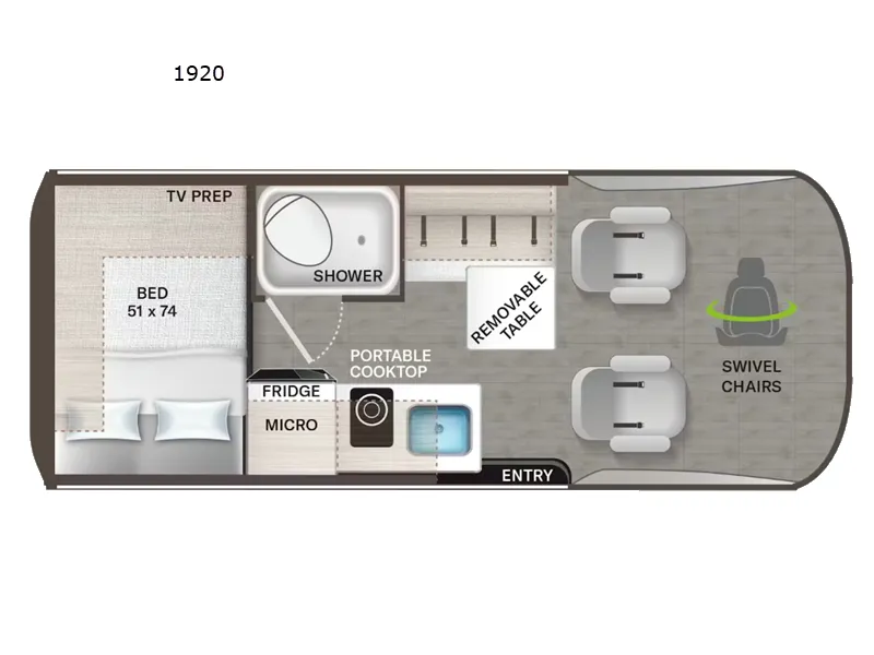 2026 Thor Motor Coach Palladium 1920 - Floor plan