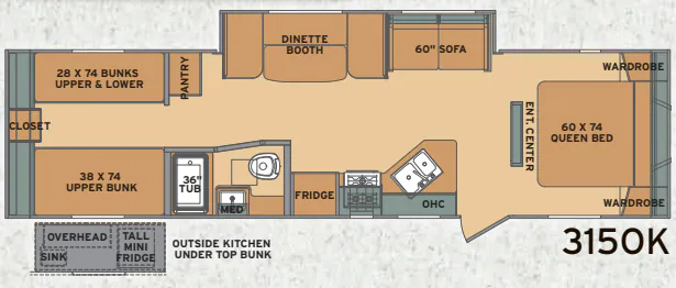 Shasta Flyte 315OK floor plan