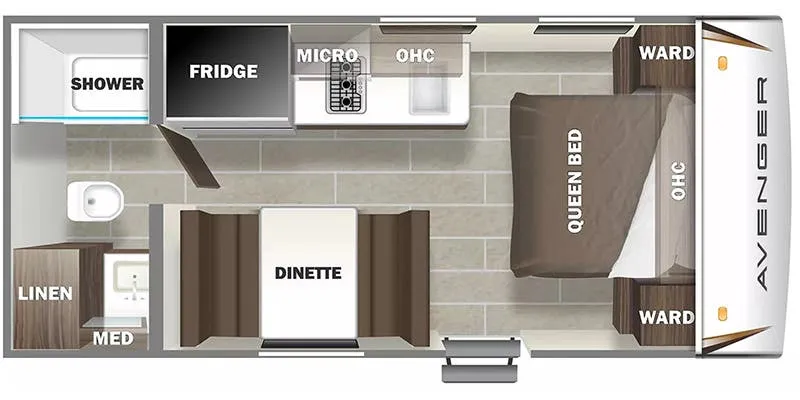 Prime Time Avenger LT 16FQ floor plan