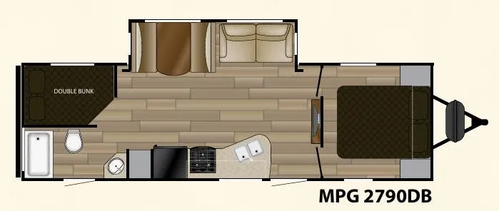 Cruiser RV MPG 2790DB floor plan