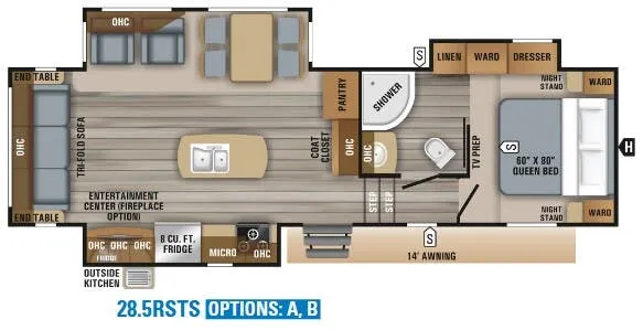 Jayco Eagle HT 28.5RSTS floor plan