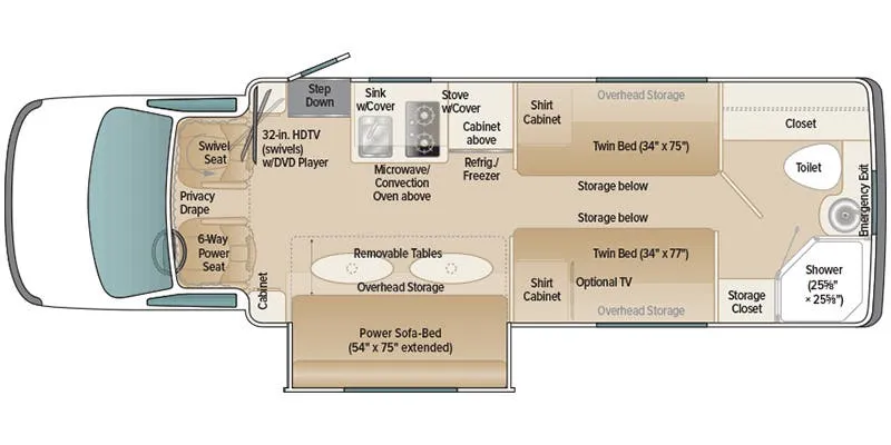 Coach House Platinum 261XL ST floor plan