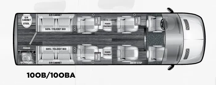 OGV Luxury Coach V-Cruise 10OBA floor plan