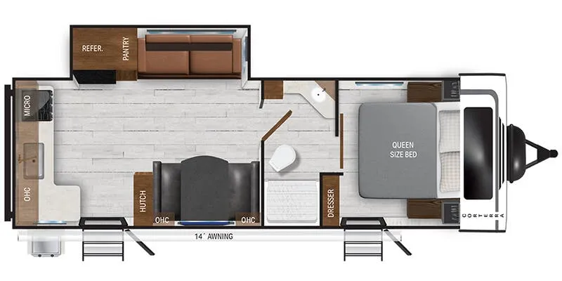 Heartland Corterra 25.2 RK floor plan